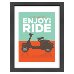 Enjoy the Ride Vespa Wall Art Enjoy the Ride Vespa Wall Art