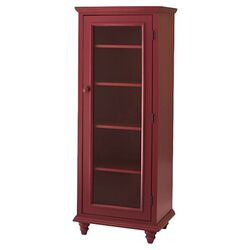 Outer Banks Curio Cabinet in Red