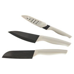 Eclipse 3 Piece Knife Set in Black & Grey Eclipse 3 Piece Knife Set in Black & Grey