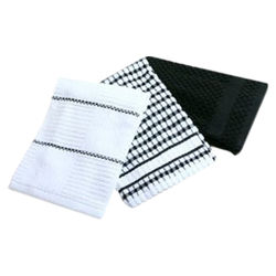 Bardwil Popcorn Kitchen Towel in Black (Set of 3) Bardwil Popcorn Kitchen Towel in Black (Set of 3)