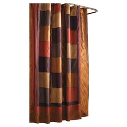 Block Shower Curtain in Brown