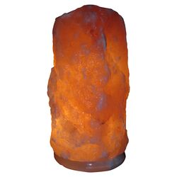 Himalayan Natural Salt Table Lamp in Orange