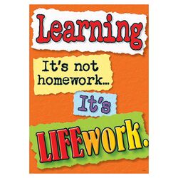 Learning Its Not Homework Poster
