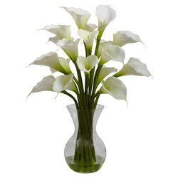 Galla Calla Lily Vase Arrangement in Cream