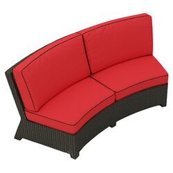 Barbados Sofa in Flagship Ruby