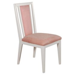 Hearts Desk Chair in White & Pink