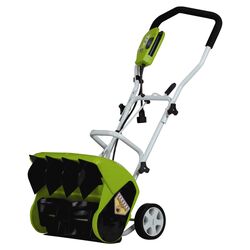 Electric Snow Thrower in Green