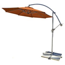 12' Round Cantilever Patio Umbrella in Terracotta