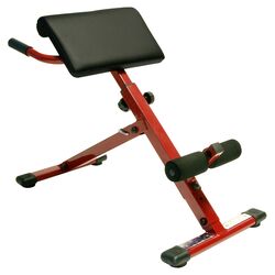 Adjustable Hyperextension Bench in Red