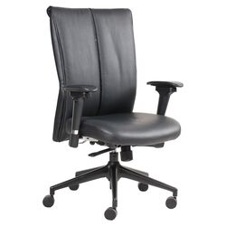 Leather Executive Chair in Black