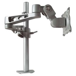 Ergonomic Monitor Arm Desk Mount in Silver