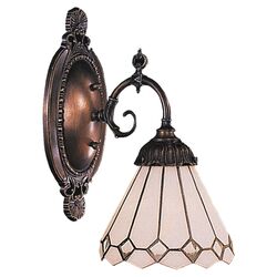 Tiffany 1 Light Wall Sconce in Bronze