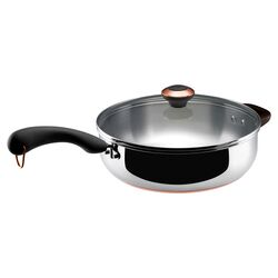 Paula Deen 4 Qt. Saute Pan with Lid in Stainless Steel