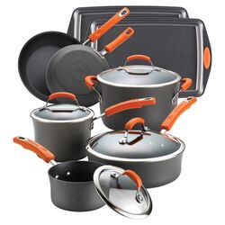 Rachael Ray 12 Piece Cookware Set in Gray
