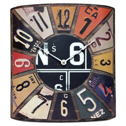 The Peddler License Plate Wall Clock