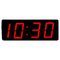 Large Numbers LED Digital Clock in Black