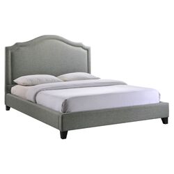 Charlotte Queen Bed in Gray