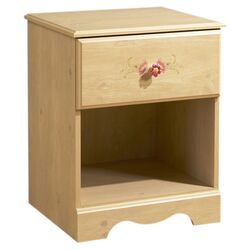 Lily Rose 1 Drawer Nightstand in Pine