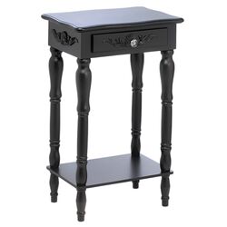 Empire End Table in Black