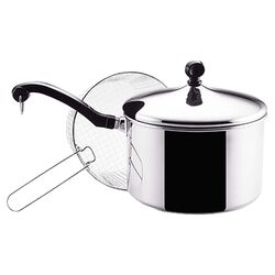 Stainless Steel 4-qt. Saucepan in Silver