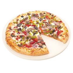 Round Pizza Stone in White