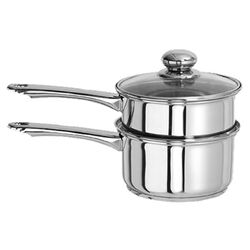 Stainless Steel 2 Qt. Double Boiler in Silver