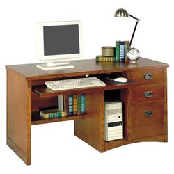 Computer Desk in Mission Oak