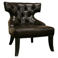 Taft Leather Club Chair in Brown