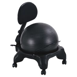 Adjustable Fit Ball Chair in Black