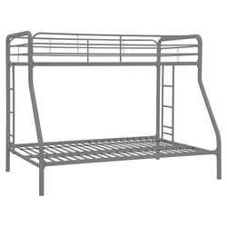 Twin over Full Bunk Bed in Silver
