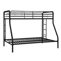 Twin over Full Bunk Bed in Black
