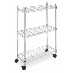 3 Tier Supreme Laundry Cart in Chrome