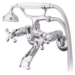 Charleston Wall Mount Diverter Faucet in Chrome