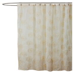 Samantha Shower Curtain in Ivory