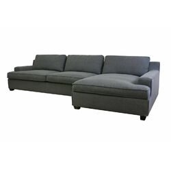Kaspar Sectional Sofa in Slate Grey