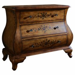 Topiary 3 Drawer Accent Chest in Blossom Brown