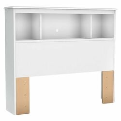 Crystal Twin Bookcase Headboard in Pure White