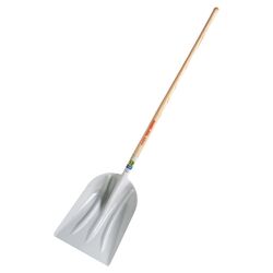 Wood Handle Cycolac Grain Scoop in White