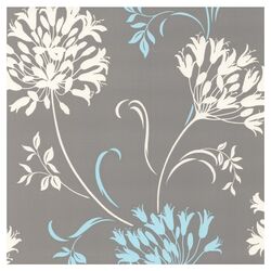 Accents Nerida Floral Silhouette Wallpaper in Grey