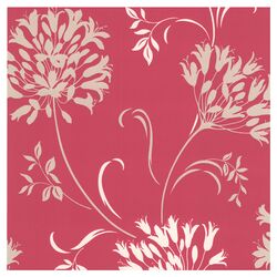 Accents Nerida Floral Silhouette Wallpaper in Pink