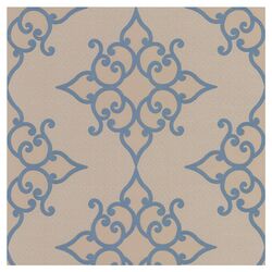 Decadence Sebastian Crepe Moroccan Medallion Wallpaper in Blue