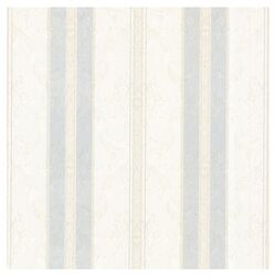 Juliette Tybalt Damask Stripe Wallpaper in Light Grey