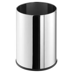 Standard Hotel Waste Basket in Chrome