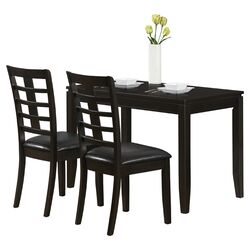 Meadow 3 Piece Dining Set in Cappuccino