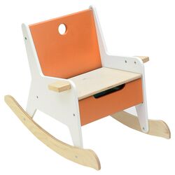 Rockabye Kid's Rocking Chair in Orange