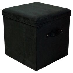 Cube Ottoman in Black
