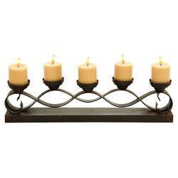 5 Candle Centerpiece Candelabra in Black