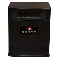 1,500 Watt Infrared Cabinet Portable Space Heater in Espresso