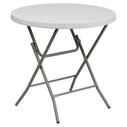 Round Folding Table in Grey