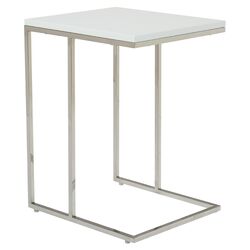 Posta End Table in White